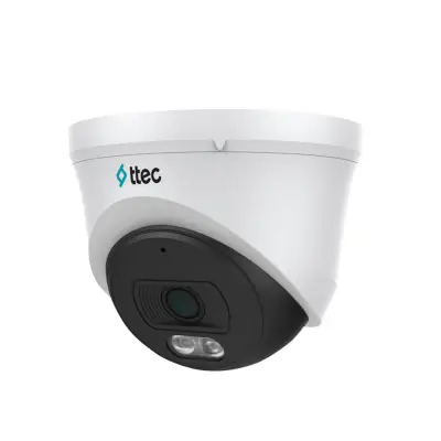 TTEC IPDP-2330M-M/SL-LITE 2 MP 2.8 mm 30 m Hibrit Işık Mikrofonlu H.265+ IP67 PoE IP Dome Kamera
