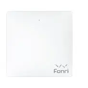 Fonri WF3-EL3-0202-06 Wi-Fi Kablosuz Kendinden Enerjili Akıllı Dokunmatik Çiftli Duvar Anahtarı
