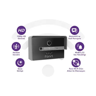 Fonri WF3-EL3-0502-02 Wi-Fi Kablosuz Akıllı Kapı Zili