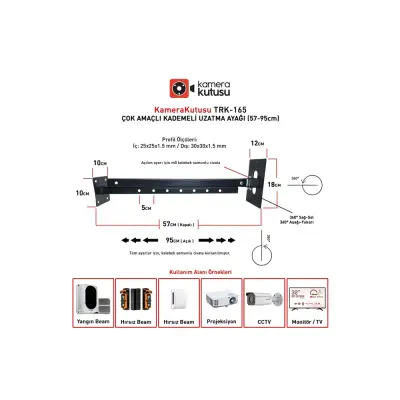 TRK 165 Kademeli Uzatma Ayağı 57-95 cm)