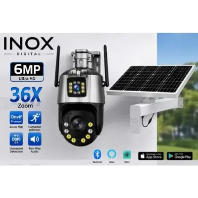 INOX-215 3+3 MP Full HD Suya Dayanıklı 36x Optik Zoom – 4G PTZ Solar Kamera