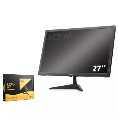 Mofan Mf 27 İnç Led Hd Monitör Hoparlörlü HDMI VGA 75hz 1920x1080-Siyah