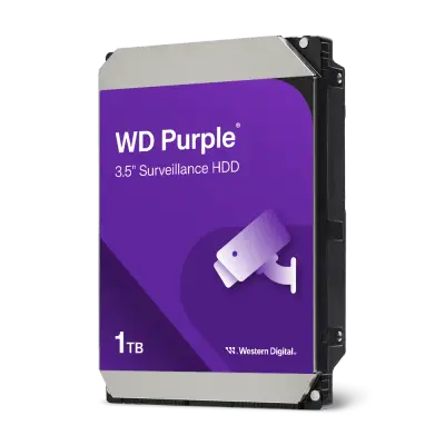 Western Digital 1 TB WD 3.5 Purple SATA3 5400RPM 64MB 7/24 Güvenlik Diski