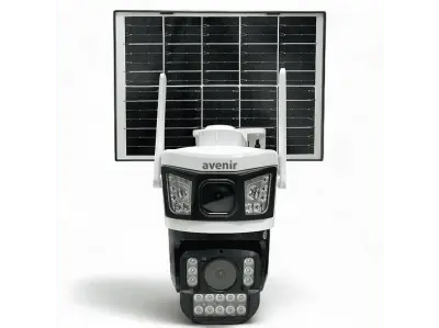 Avenir AV-S425 İki Lensli 6 MP Solar PTZ Dome 4G Kamera