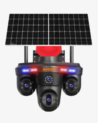 Avenir AV-S439 Üç Lensli 6 MP Solar PTZ Dome 4G Kamera