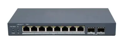 Hikvision DS-3E1510P-EI/M-8P2F 8 Port Gigabit PoE + 2 SFP Akıllı Yönetilebilir Switch (80 W)