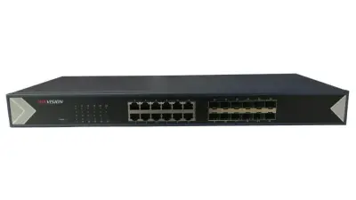 Hikvision DS-3E0524TF 12 Gigabit RJ45 + 12 SFP Port Yönetilemez Rack Switch