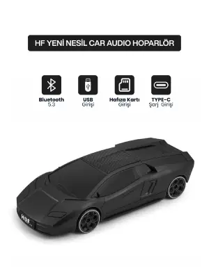 Concort HF-F121 Model Araba Görünümlü Hoparlör Siyah