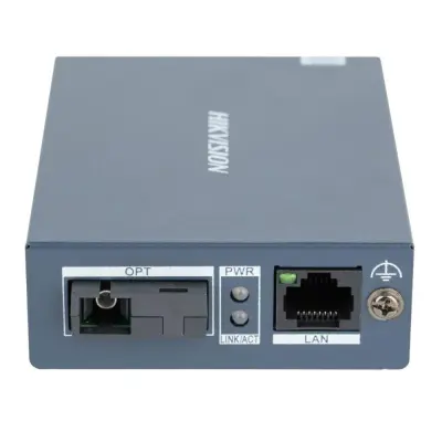 Hikvision DS-3D501R-A 20 km Gigabit Tek Fiber Medya Dönüştürücü (Alıcı)