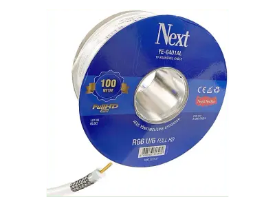 Next Nextstar NEXT-6401AL 100 m RG6 U6 Koaksiyel Kablo