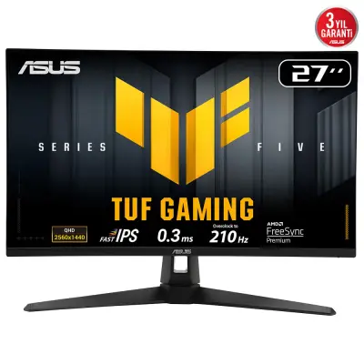 Asus TUF Gaming VG27AQ5A 27 inç QHD 210 Hz Oyun Monitörü