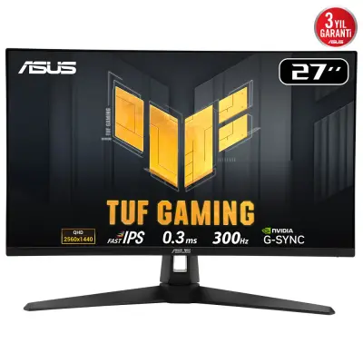 Asus TUF Gaming VG27AQM5A 27 inç QHD Fast IPS 300 Hz Oyuncu Monitörü