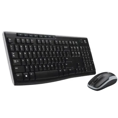 Logıtech MK270 Türkçe Kablosuz Multimedya Siyah Q Klavye+Mouse