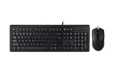 A4 Tech KR-9276 ComfortKey FN USB Kablolu Klavye Mouse Seti Siyah