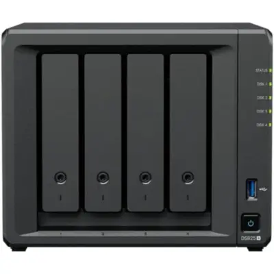 Synology DiskStation DS925+ 4GB 4 Yuvalı 2x2.5GbE NAS Depolama Ünitesi