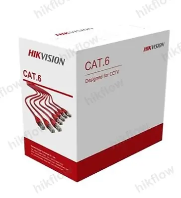 Hikvision DS-1LN6U-G Cat6 U/UTP 305 m Bakır Ağ Kablosu (23 AWG, Gri)