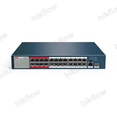 Hikvision DS-3E0326P-E/M 24 Port PoE Yönetilemez Switch 230 W