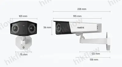 Reolink Duo 2 PoE 8MP Çift Lensli 180° Panoramik IP Kamera (Spot Işıklı, Çift Yönlü Ses)