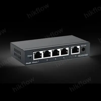 Ruijie Reyee RG-ES105D 5 Port 10/100 Mbps Masaüstü Yönetilemeyen Switch
