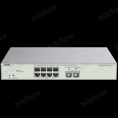Ruijie Reyee RG-NBS3300-8MG2XS-P 8 Port 2.5G PoE+ ve 2 × 10G SFP+ Uplink L2 Yönetilebilir Switch