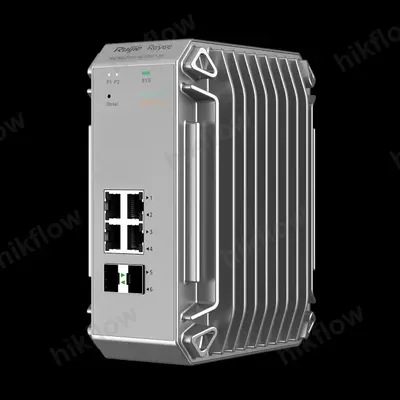 Ruijie Reyee RG-NIS3100-4GT2SFP-HP 4 Port Gigabit PoE+ 2 SFP Yönetilebilir Endüstriyel Switch