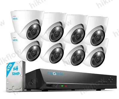 Reolink RLK16-1200D8-A 12 MP 16 Kanal PoE NVR + 8 Kameralı Güvenlik Sistemi Seti