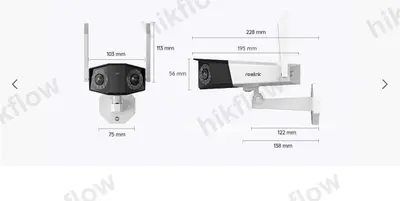 Reolink Duo 2 WiFi 8MP Çift Lensli 180° Panoramik Wi-Fi Güvenlik Kamerası