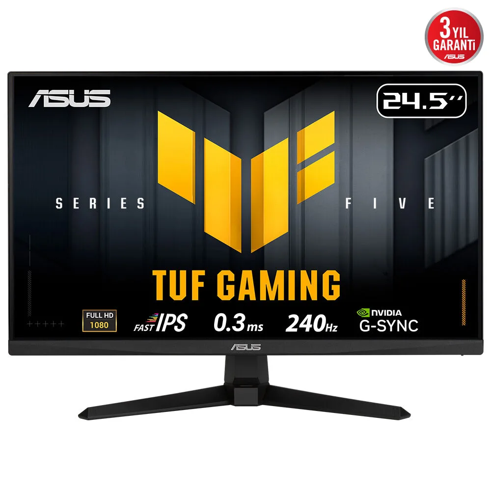 Asus TUF Gaming VG259QM5A 24.5 inç Full HD Fast IPS 240 Hz Oyuncu Monitörü