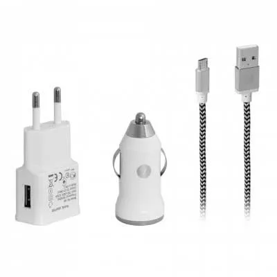 Frısby FA-7540MU Androıd Data Kablo+Adaptör+Araç Şarj Kiti