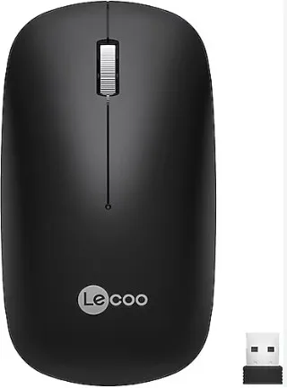Lenovo Lecoo WS214 Gri Sessiz Kablosuz Mouse