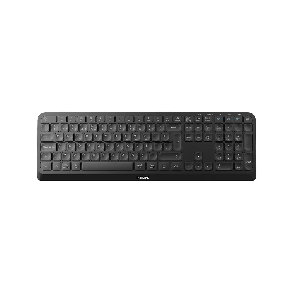 Philips SPK6407B 4000 Serisi Bluetooth + 2.4 GHz Kablosuz Klavye Siyah