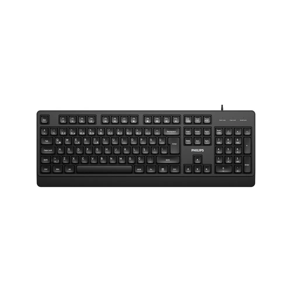 Philips SPK6247B 2000 Serisi USB Kablolu Klavye Siyah