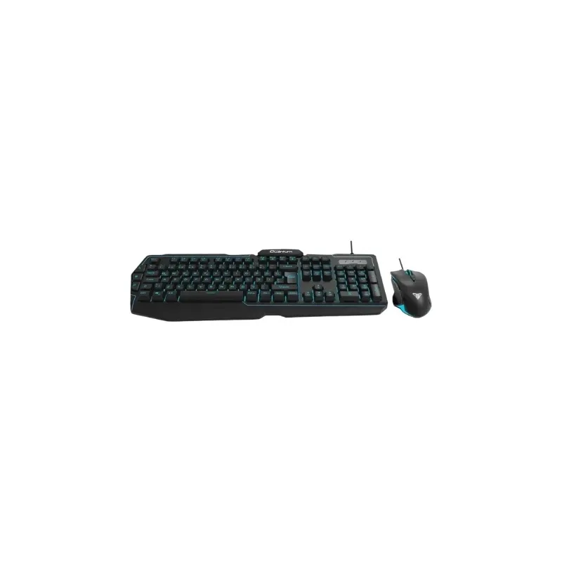 Quantum QG-Q6168 Kablolu USB Aydınlatmalı Siyah Q Klavye+Mouse