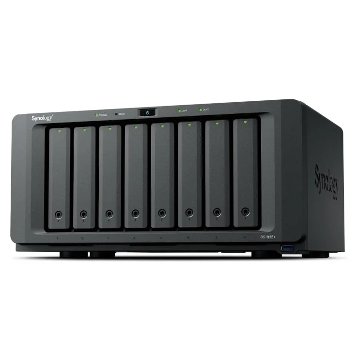 Synology DS1825+ 8GB 8 Yuvalı 2x 2.5GbE NAS Depolama Ünitesi
