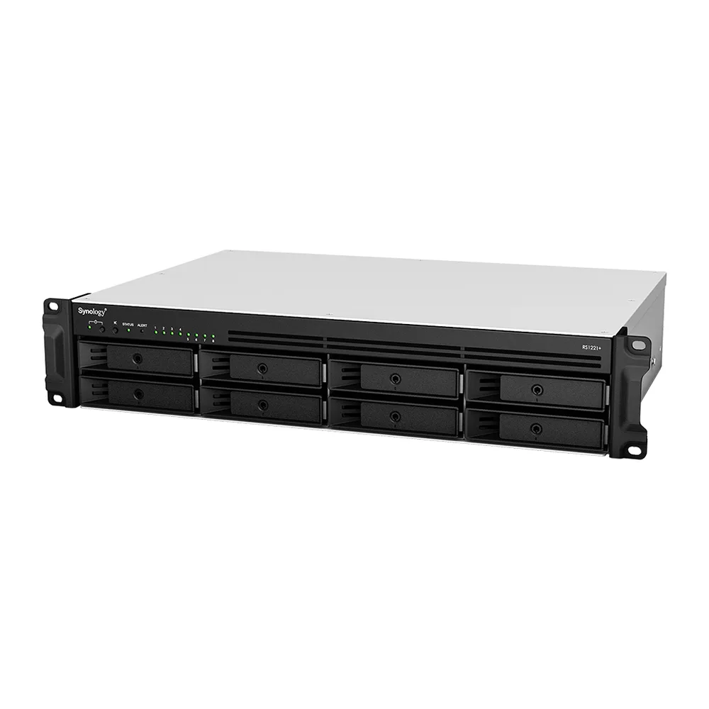 Synology RS1221+ 4GB 8 Yuvalı 4x 1GbE 2U Rackmount NAS Depolama Ünitesi