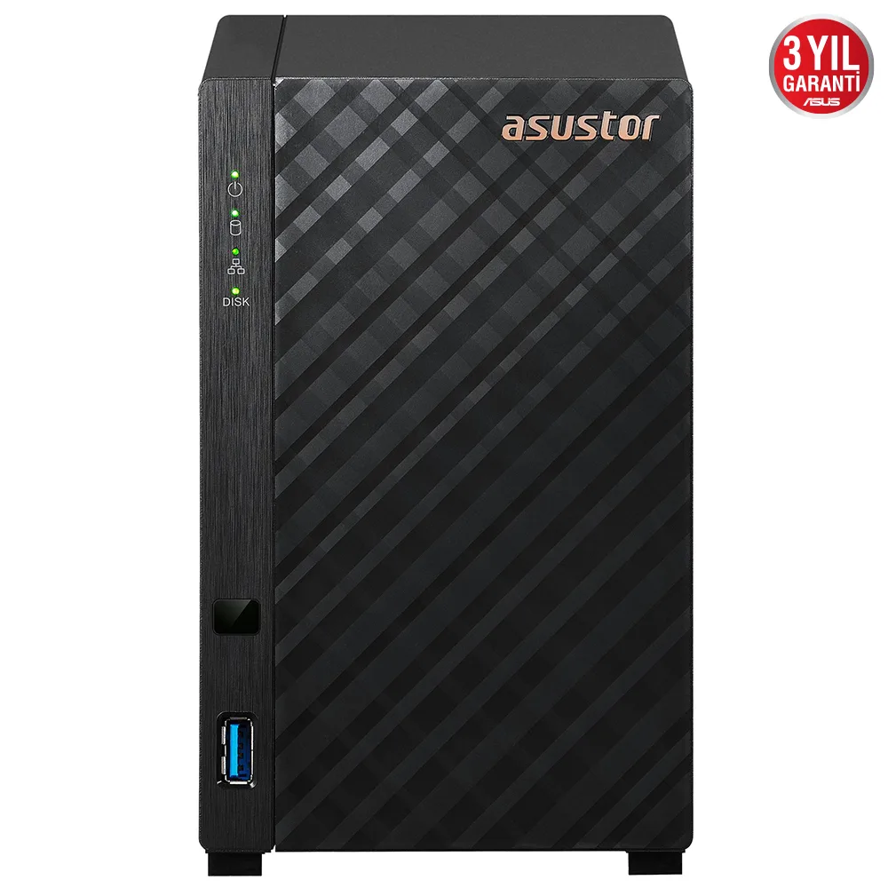 Asustor Drivestor 2 Lite AS1102TL 1GB 2 Yuvalı 1GbE NAS Depolama Ünitesi
