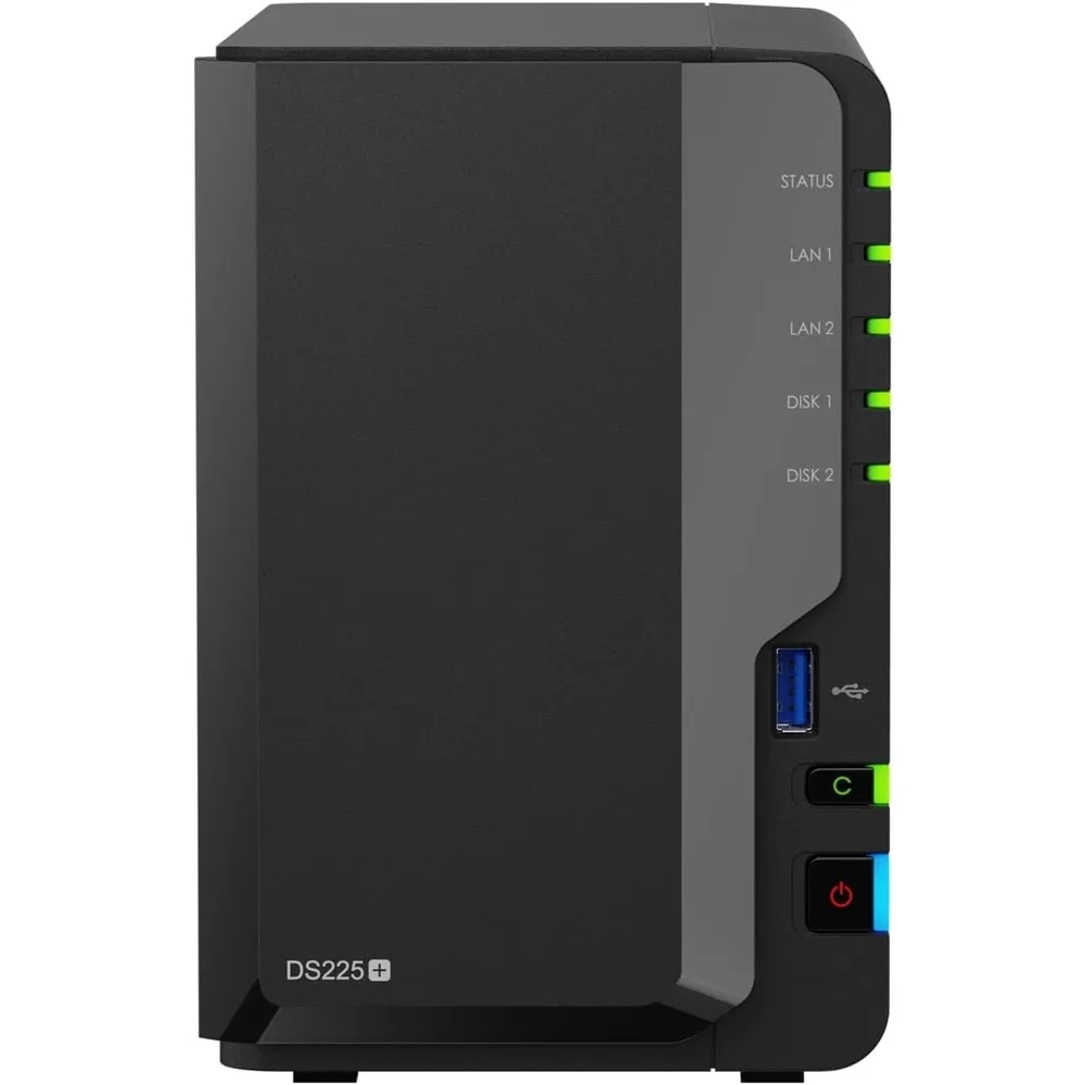 Synology DS225+ 2 Yuvalı 2.5GbE + 1GbE NAS Depolama Ünitesi