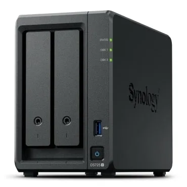 Synology DS725+ 2 Yuvalı 2.5GbE + 1GbE NAS Depolama Ünitesi