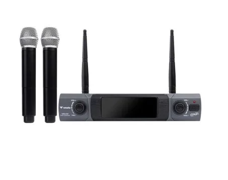 Westa WM-202H UHF Kablosuz 1 Alıcı + 2 El Mikrofon Seti