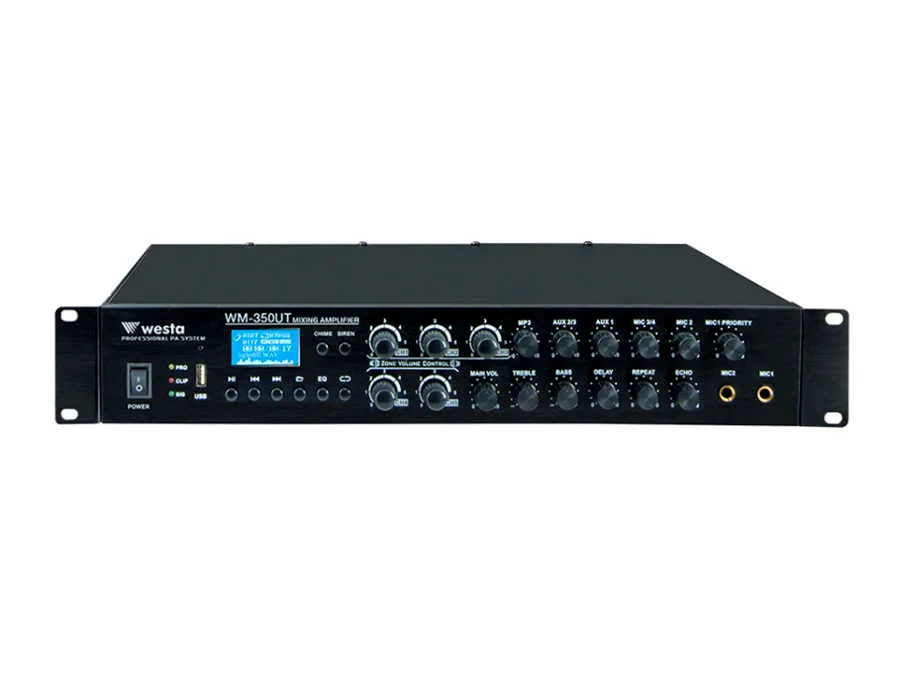 Westa WM-350UT - Mixer Amfi 350Watt/100Volt - 6 Zone