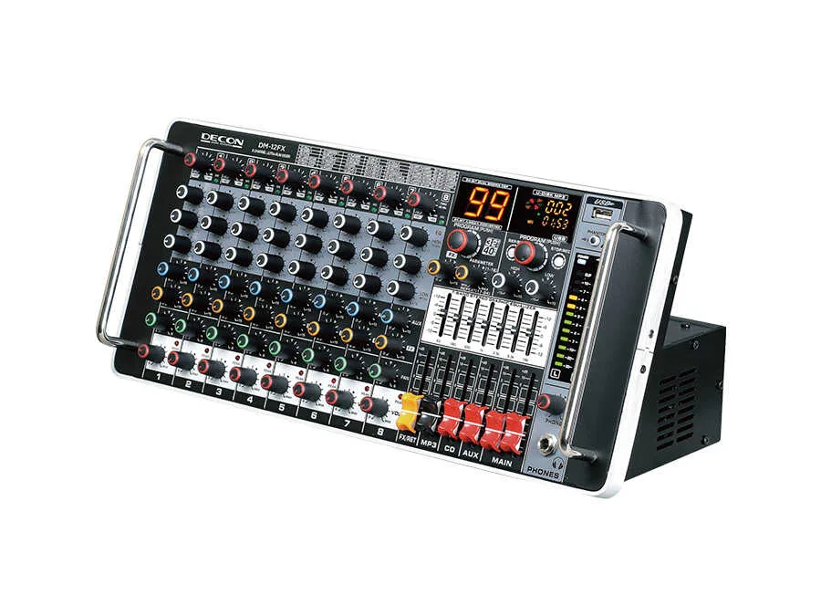 Decon DM-12FX 12 Kanal Deck Mikser USB Bluetooth Efektli