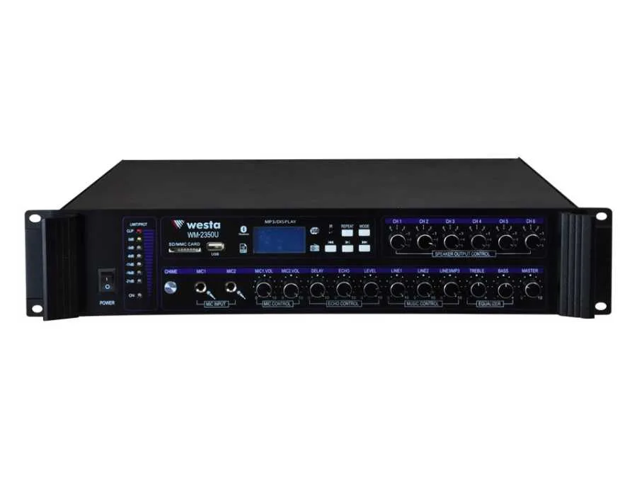 Westa WM-2350U 6 Bölgeli 100V Mixer Amfi 350W