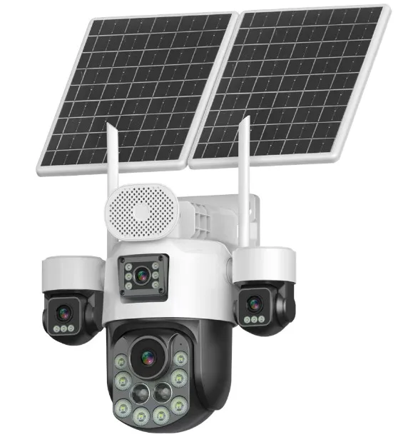 INOX-X25 2+2+2+2MP 4 Lens 18x Optik Zoom Hoparlör/Mikrofon 4G/E-Sim Solar PTZ Kamera