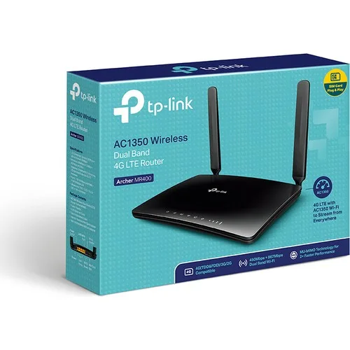 TP-Link Archer MR400 AC1200 Çift Bant 4G LTE SIM Kartlı Router