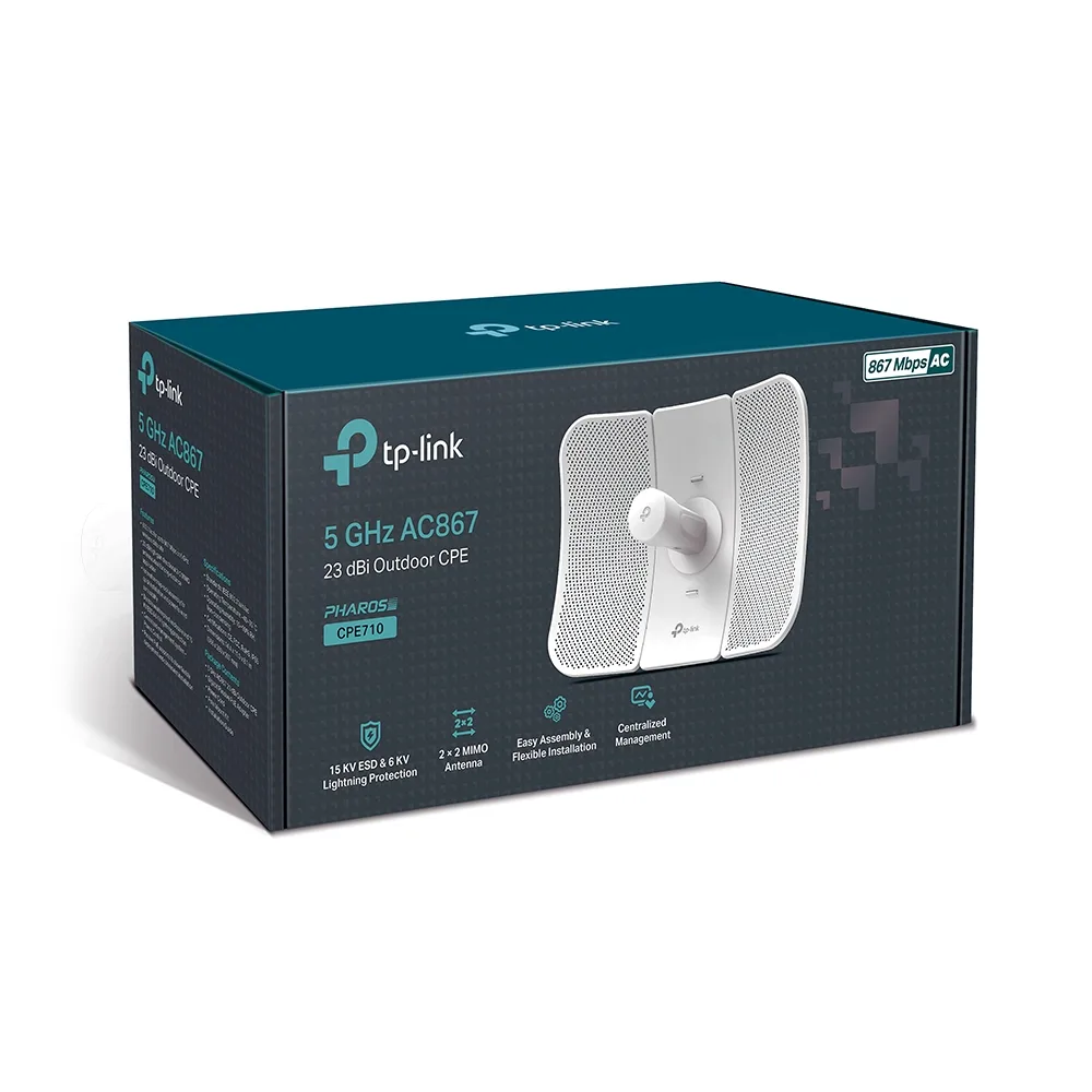 TP-Link CPE710 5 GHz AC 867 Mbps 23 dBi Dış Ortam CPE