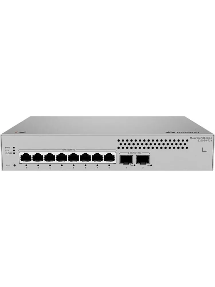 Huawei eKitEngine S220S-8T2J 8 Port Gigabit / 2 Port 2.5G SFP Uplink Layer2 Yönetilebilir Switch