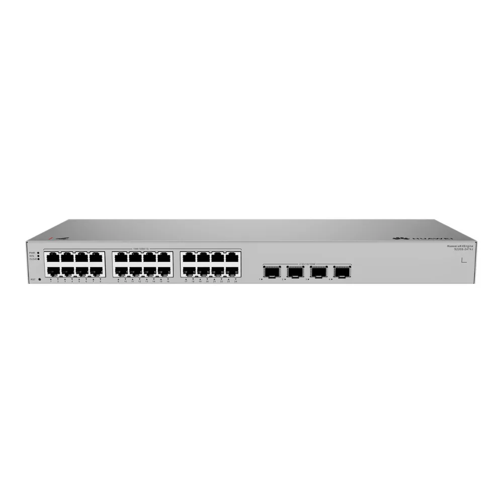 Huawei eKitEngine S220S-24T4J 24 Port / 4 Port 2,5G SFP Uplink Layer2 Yönetilebilir Switch