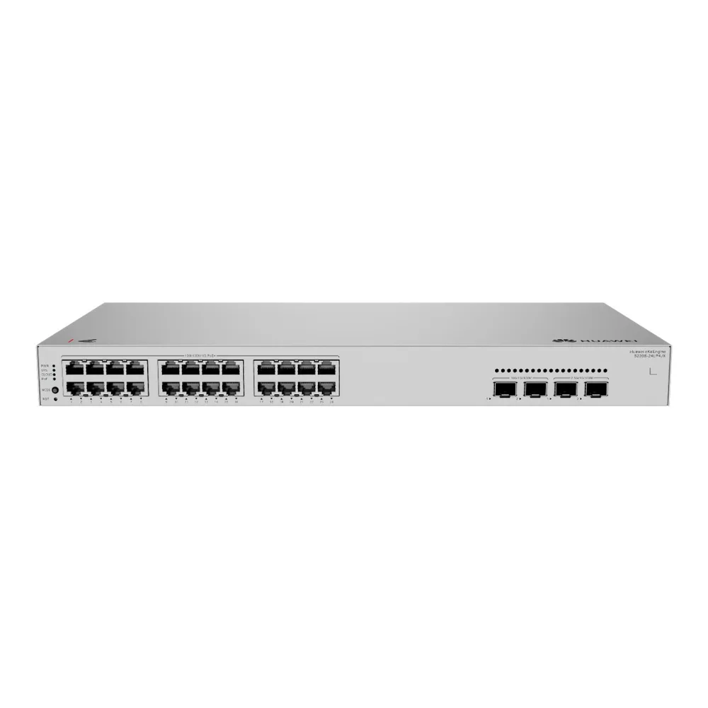 Huawei eKitEngine S220S-24LP4JX 24 Port GE PoE+ 195 W, 2× 2.5G + 2× 10G SFP Switch