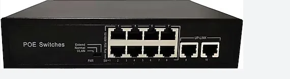 Starboard SB-3E0110P2G-E/NM 8 Port 100 Mbps PoE / 2 Port Gigabit Uplink 120W Yönetilemez Switch