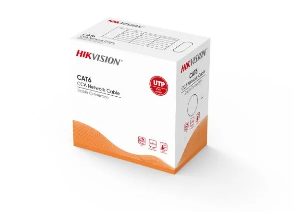 Hikvision DS-1LN6UU-G Cat6 Kablo 23 AWG UTP/CCA 305 m İnternet Kablosu